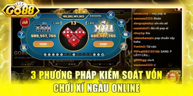 3 phương pháp quản lý vốn tài xỉu trực tuyến