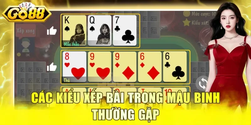 Các kiểu xếp bài trong Mậu Binh thường gặp