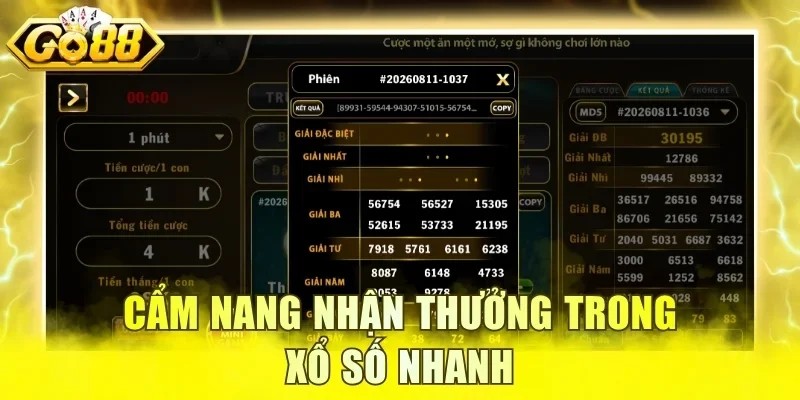 Cẩm nang nhận thưởng trong xổ số nhanh