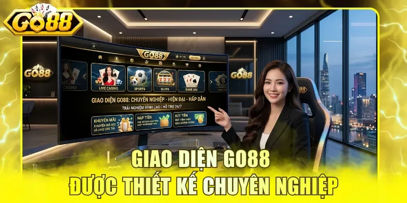Giao diện GO88 được thiết kế chuyên nghiệp