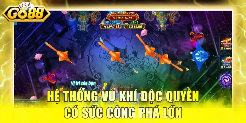 Hệ thống vũ khí độc quyền có sức công phá lớn