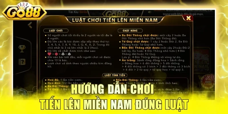 Hướng dẫn chơi Tiến Lên Miền Nam đúng luật